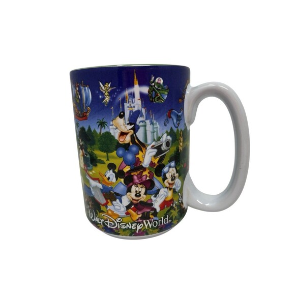 Walt Disney World Mug Cup GRANDPA Four Parks Coffee Tea All Over Character - Picture 14 of 14
